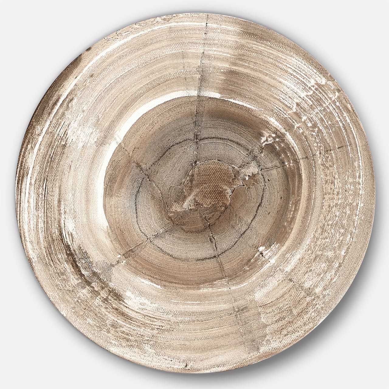Designart - Circle natural elements I - Geometric Metal Circle Wall Art